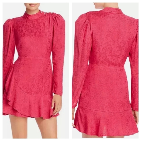 RAHI fuschia Sophie medina jacquard mini dress size S - Picture 12 of 12